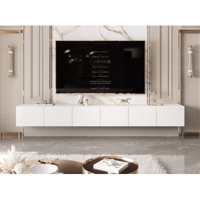 Takella Unfinished TV Stand for TVs up to 85"