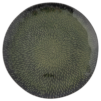 MELAMINE DINNER PLATES S/4  EVERGREEN (F24)