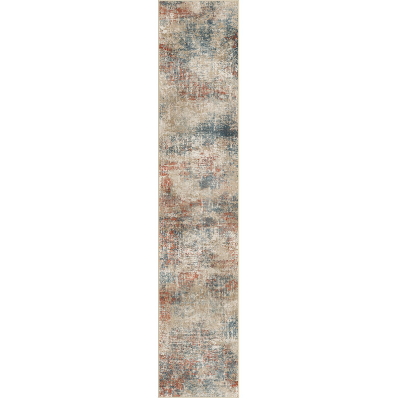 Performance Machine Washable Area Rugs, Runner 2' x 10', Multicolor
