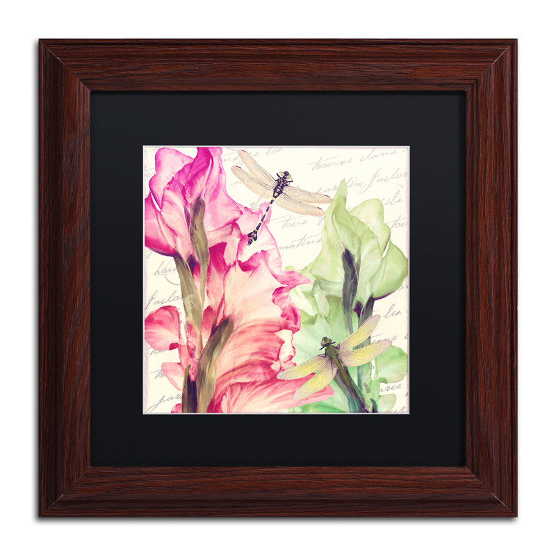 Jadaya «Dragonfly Morning II», impression encadrée, H 11 po x l 14 po x P 0,5 po, Noir
