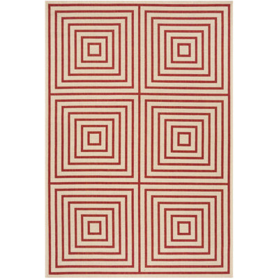 Kelli Beach House Performance Geometric Indoor/Outdoor Area Rug