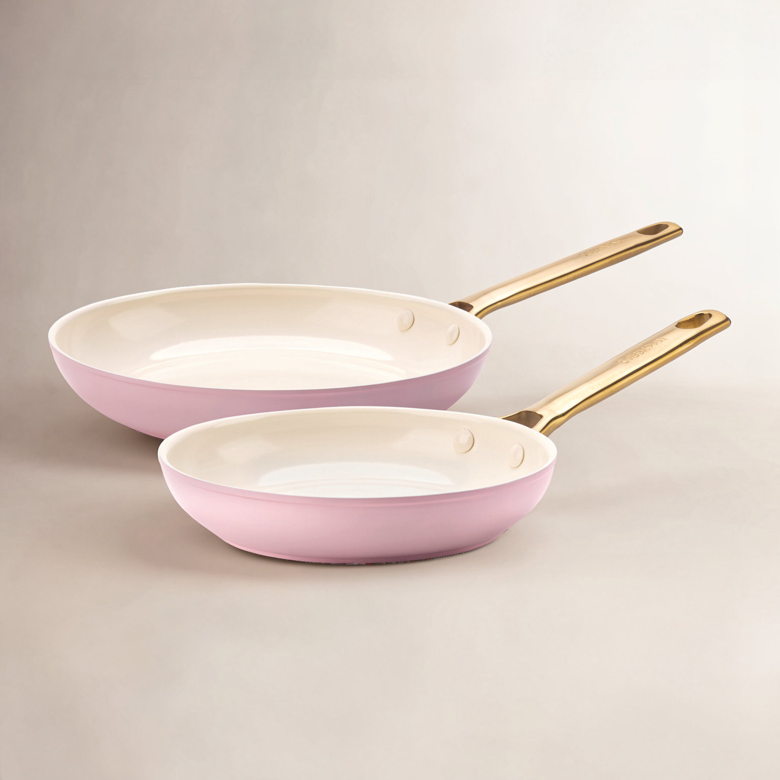 GreenPan Reserve Healthy Ceramic Nonstick 2 Piece Frying Pan Set, Blush