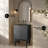 Bosse 24" Freestanding Bathroom Vanity in Black Oak with Black 3-Hole Centerset Sink Top-105940854-105940852-121676152