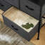 Commode 38 po en tissu avec 5 tiroirs