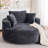 Round Accent Chair, 360 Swivel Chenille Barrel Chair, Fluffy Modern Sleeper For Living Room, Bedroom, Reading Room And Lounge