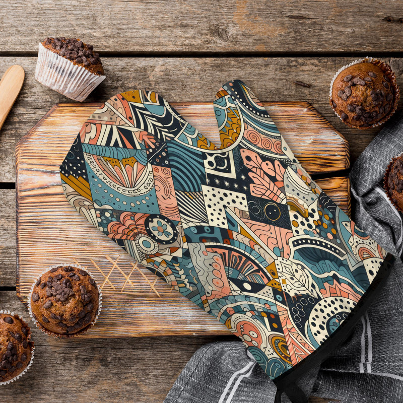 Color Splash Oven Mitt Cotton Twill