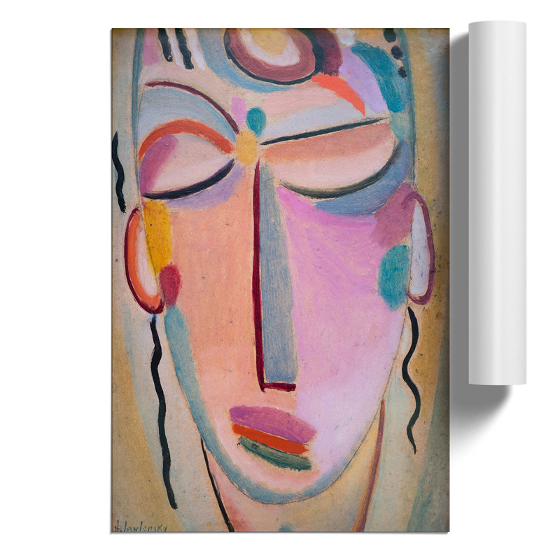 Meditation Vol.1 by Alexej Von Jawlensky - No Frame Painting, 30cm H x 21cm W x 0.1cm D