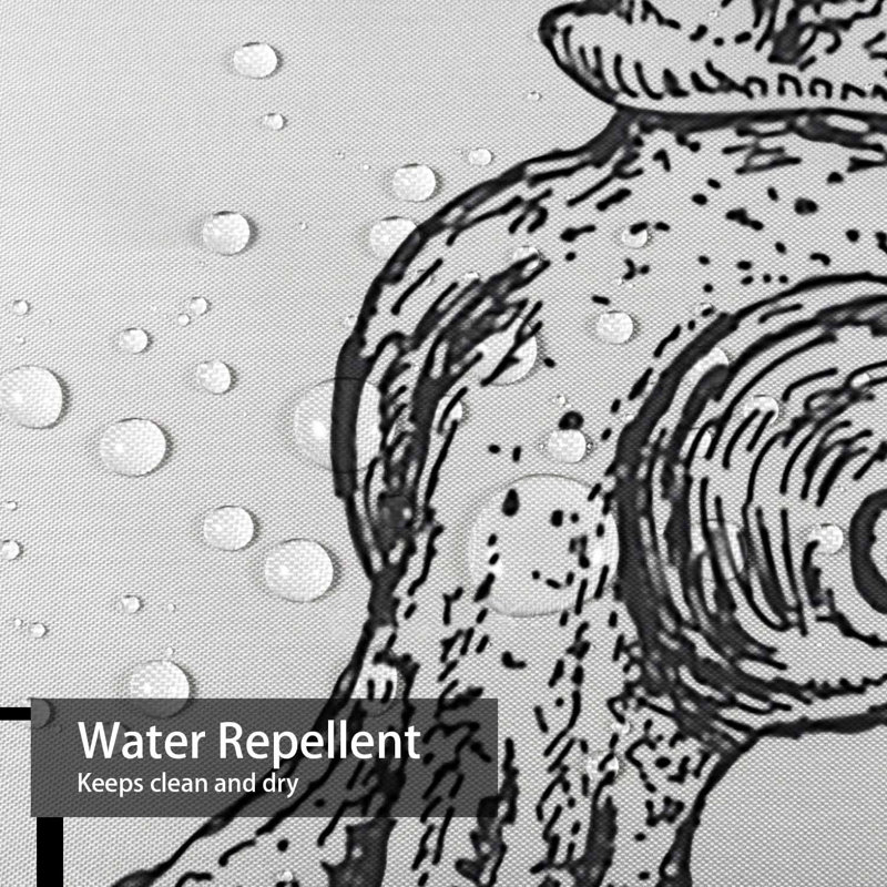 Rideau de douche Underwater, L 72 po x l 78 po