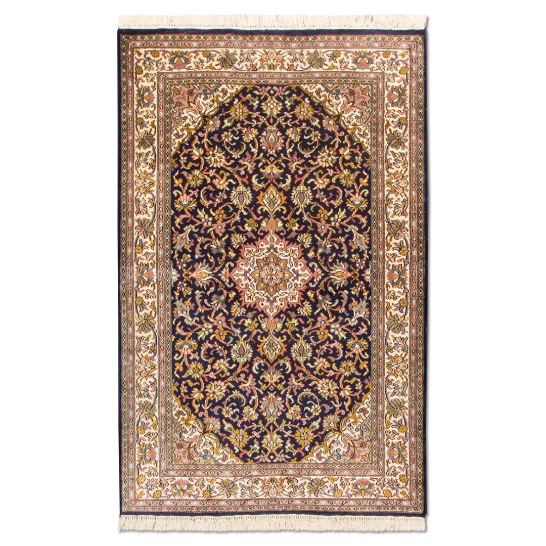 Gillham Handwoven Silk Blue Rug