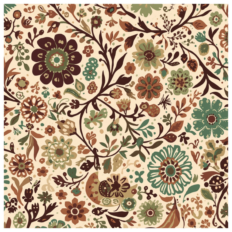 Rideaux de fenêtre rétro à motif floral, voilages et voilages à motif floral - 1 panneau, 50" x 80" - 1 Panel, Transparent