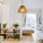 Pawlu Dimmable Plug-in Rattan Pendant Light