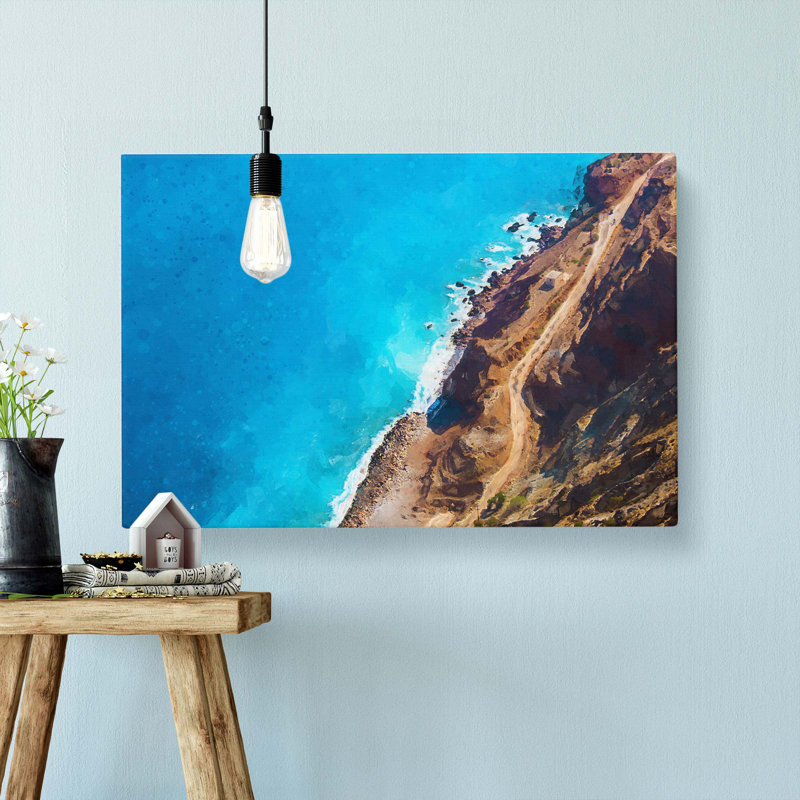 Coastline of Crete in Greece - Wrapped Canvas, 35cm H x 50cm W x 3cm D