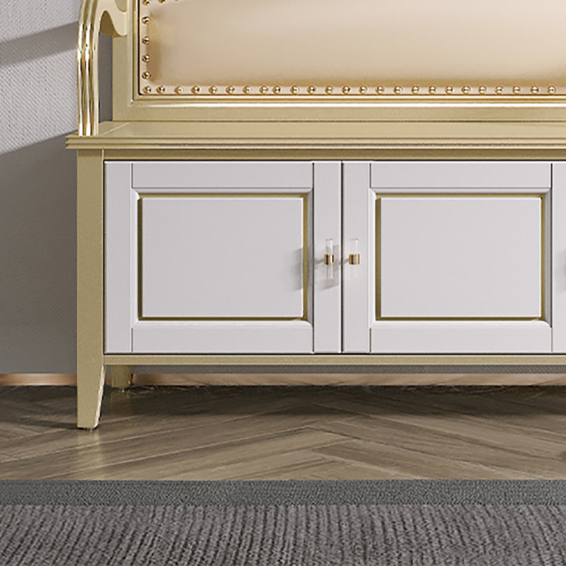 Tabouret avec rangement à chaussures 47,2 po