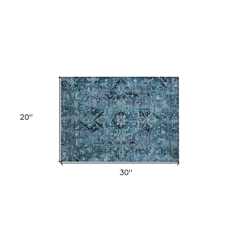 Tapis rectangulaire Lombux avec envers antidérapant