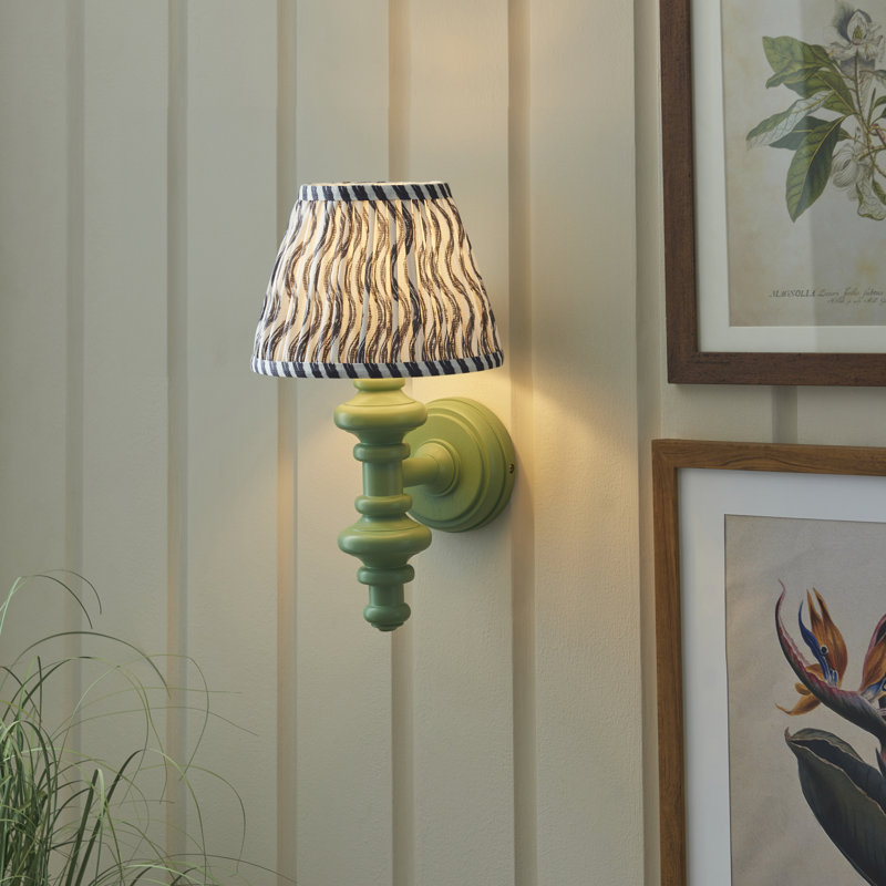 Carnaby Wallchiere, Grey/White Ikat, Green