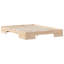 Floor Bed Frame With Storage Solid Pine Wood-804586011-804586012