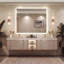Miroir de salle de bain à DEL rétroéclairé sans cadre certifié Lunara UL-277096539