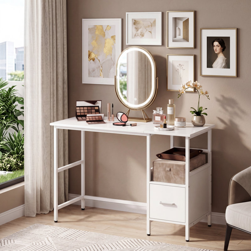 Merushe Writing Desk, White