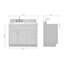 Ensemble de meuble-lavabo simple 43 po Partham-94350756