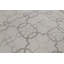 Cotton Geometric Area Rug in Silver