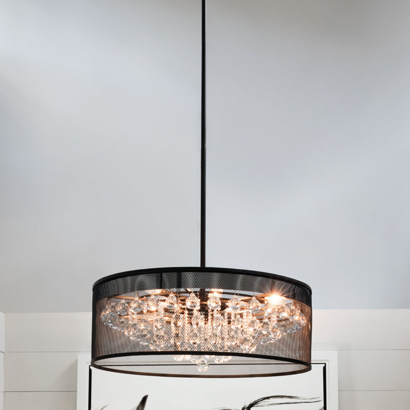 Lustre tambour 6 lumières Fiona