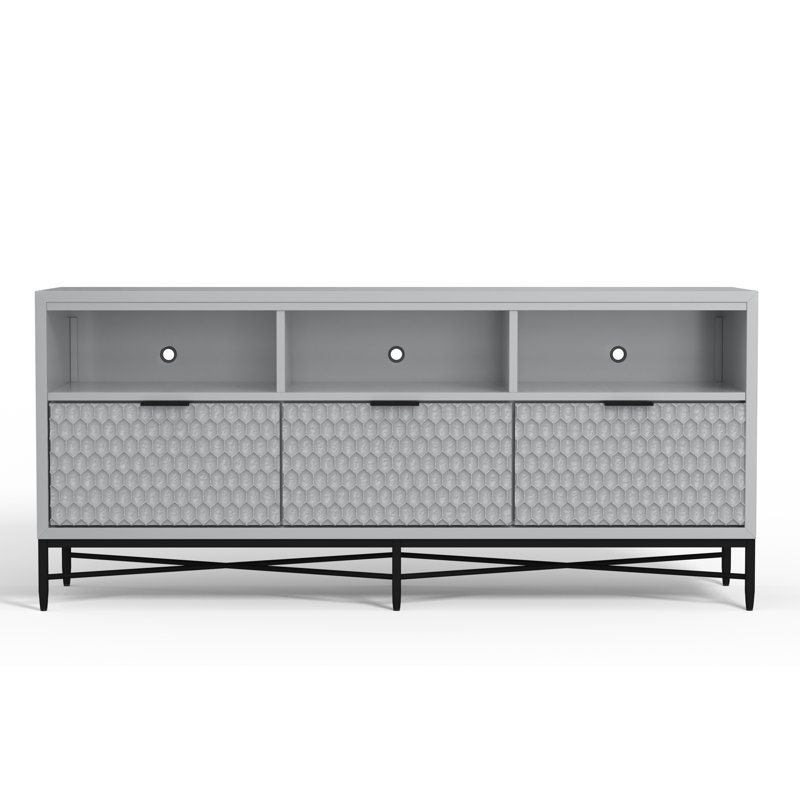 Console de télévision Capra Milo, Gris ciel