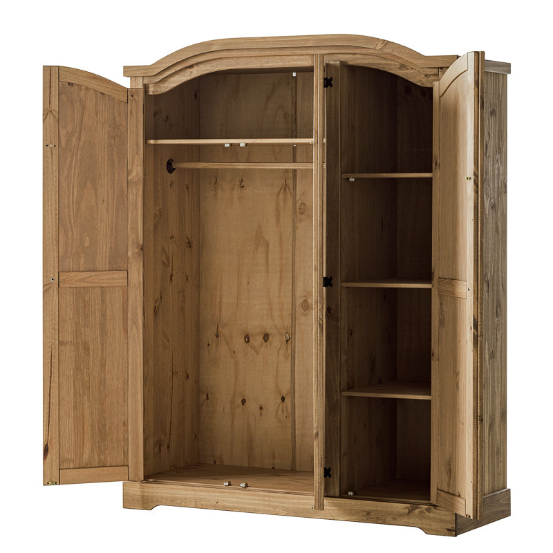 3 Door Solid Wood Wardrobe