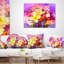 Coussin lombaire floral bouquet de jonquille et de tulipes