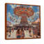 Carrousel de parc d'attractions orange et bleu - Décoration murale parcs d'attractions-1613362108-1851852972