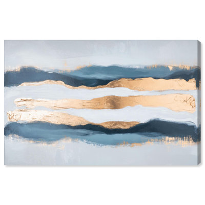 Art mural bleu sur toile Blue Ridge II par Art Remedy