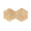 Marbre hexagonal beige doré jaune