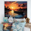 «Coastaltropical Boat At Dusk II», reproduction d'art sur toile encadrée-487627948-487627938