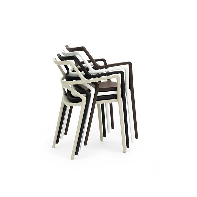 Delta Stackable Patio Armchair, Ecru
