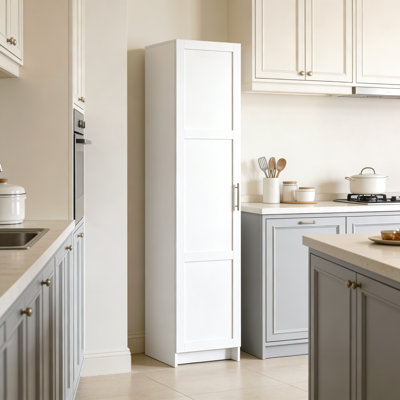 70.87" Tall Narrow Storage Bathroom Cabinet With 3 Adjustable Shelves For Living Room/Kitchen/Laundry/Bedroom