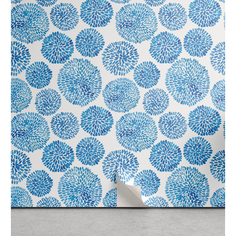 Panneau de papier peint adhésif Mustique, L 13 po x L 100 po