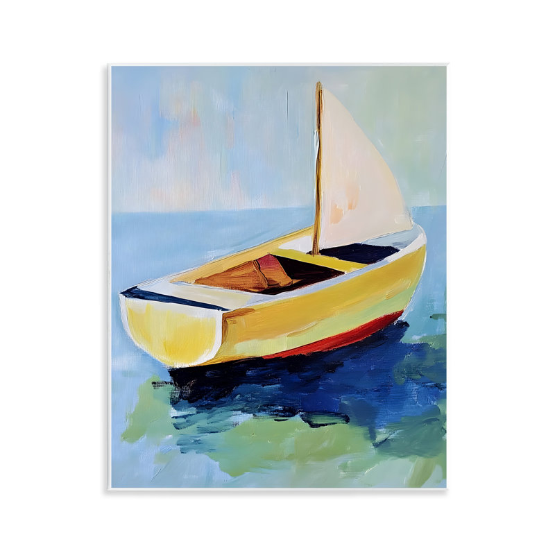 Plaque murale Pier Pier, vue de bateau, design par Walker Noble