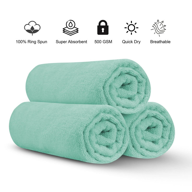 Fiorindo Jumbo Bath Sheet, Seafoam