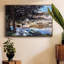 «The River Has Burst Its Banks» par Claude Monet - reproduction sur toile flottante-92471980-92471976