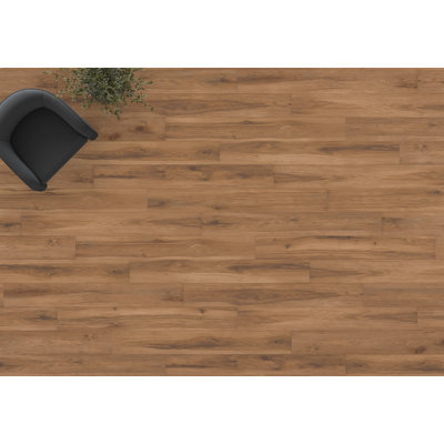 Restoration Collection® Atlas 7.66" x 59.5" x 12mm Hickory Laminate Flooring in Summit