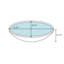 Turnings Ceramic Circular Vessel Bathroom Sink-546826502