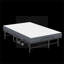Lit d'invité pliant extra long et spacieux, structure en métal noir de jais avec mousse à mémoire de forme de 5 pouces, capacité de 450 lb pour les grands utilisateurs