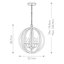 Carissa 4 - Light Sphere Pendant