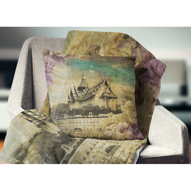 Tower Bridge London Pillow, 18" x 18", Square