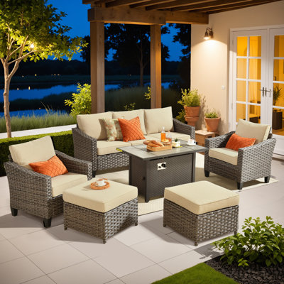 Eaker 6 Piece Seating Group with Cushions