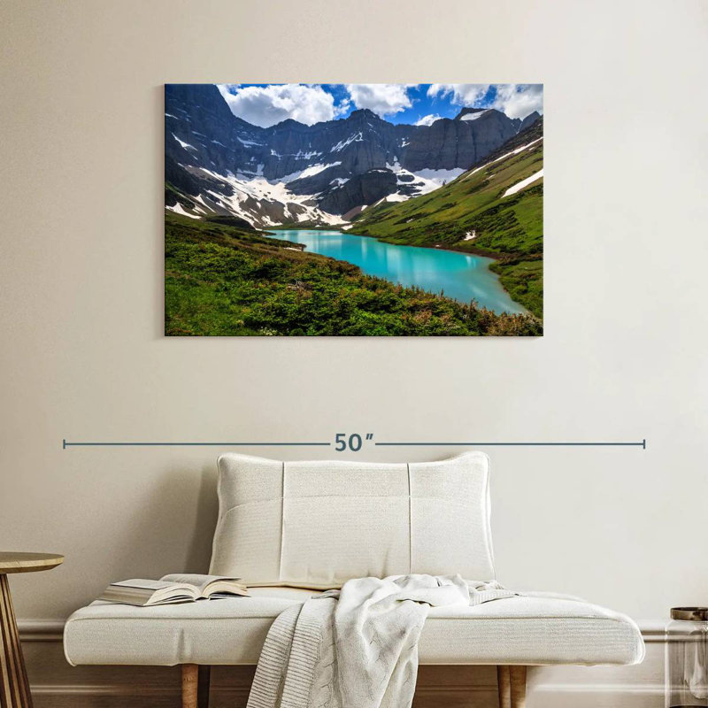 Alvord turquoise Cracker Lake, H 26 po x l 39 po