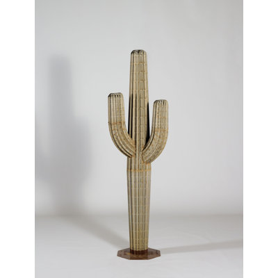 Saguaro Cactus Landscape Statue -  Desert Steel, 101-072V