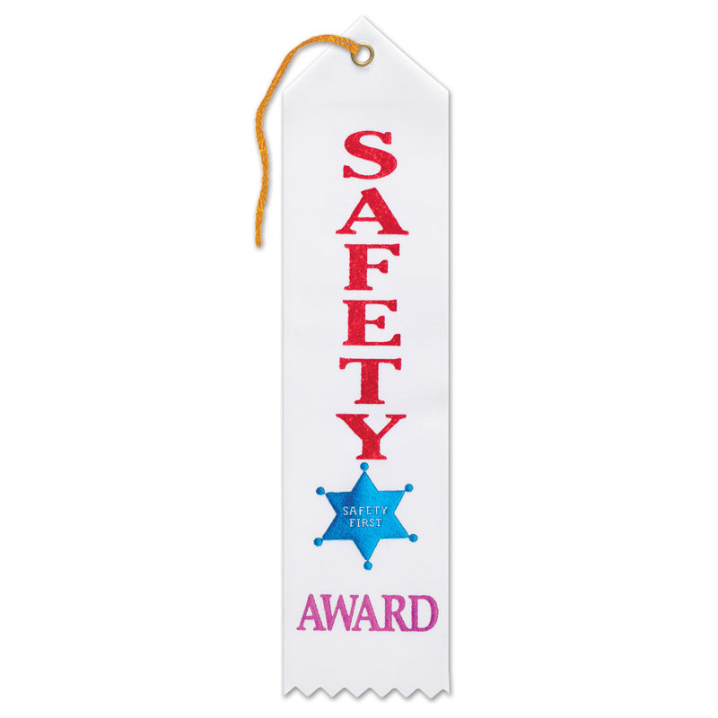 Ruban Safety Award - 2 po x 8 po - paquet de 6