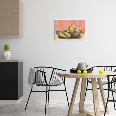 Ba-994-Aquarelle sur bois, poires, nature morte sur toile par Alicia Longley, peinture