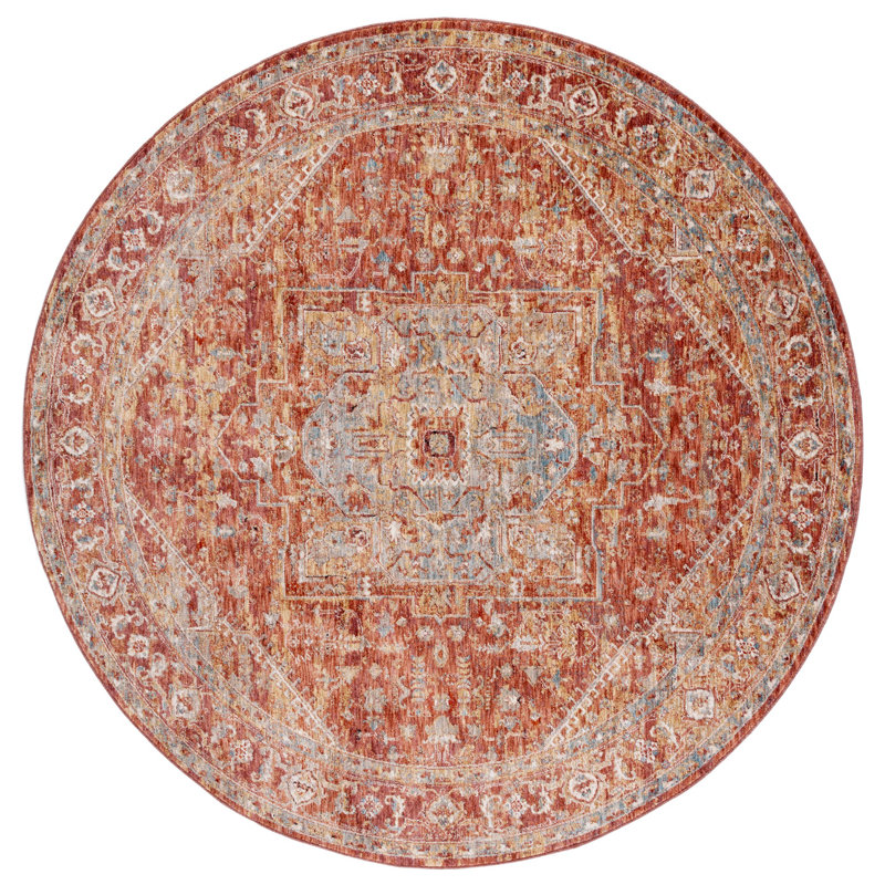 Valencia Performance Oriental Rug, Round 6'4"