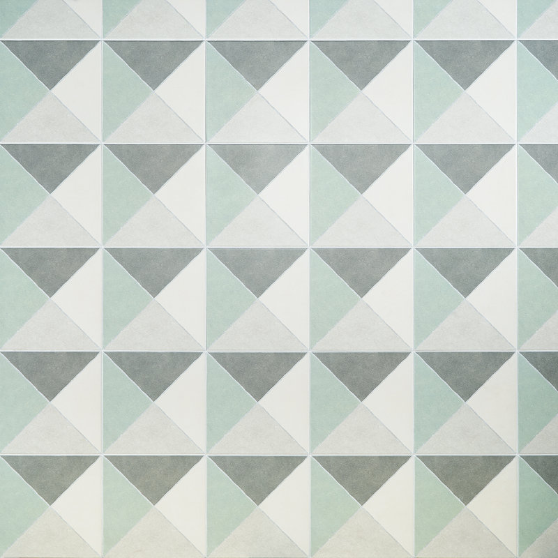 Carreau de porcelaine 9 po x 9 po Ava Diagonal (10,76 pieds carrés / caisse), Sauge
